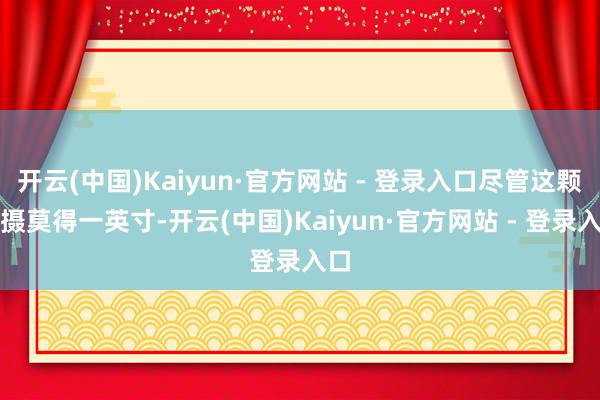 开云(中国)Kaiyun·官方网站 - 登录入口尽管这颗副摄莫得一英寸-开云(中国)Kaiyun·官方网站 - 登录入口